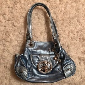 Kathy Van Zeeland Blue Purse